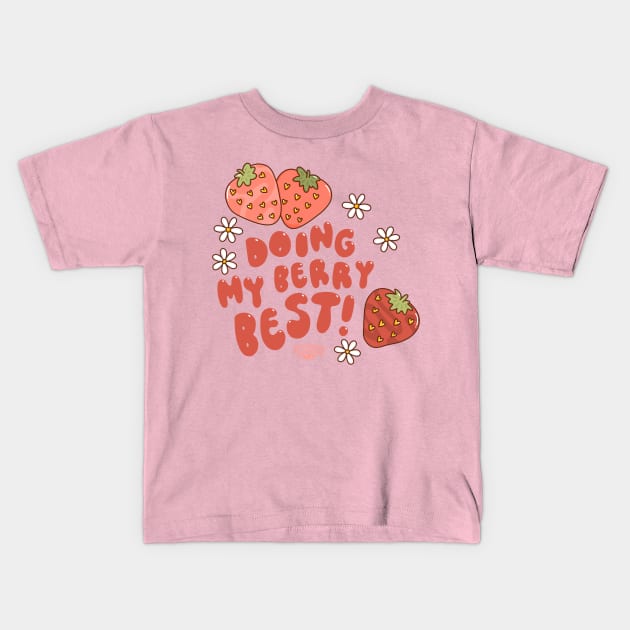 Berry best Kids T-Shirt by Roxanne Stewart Art